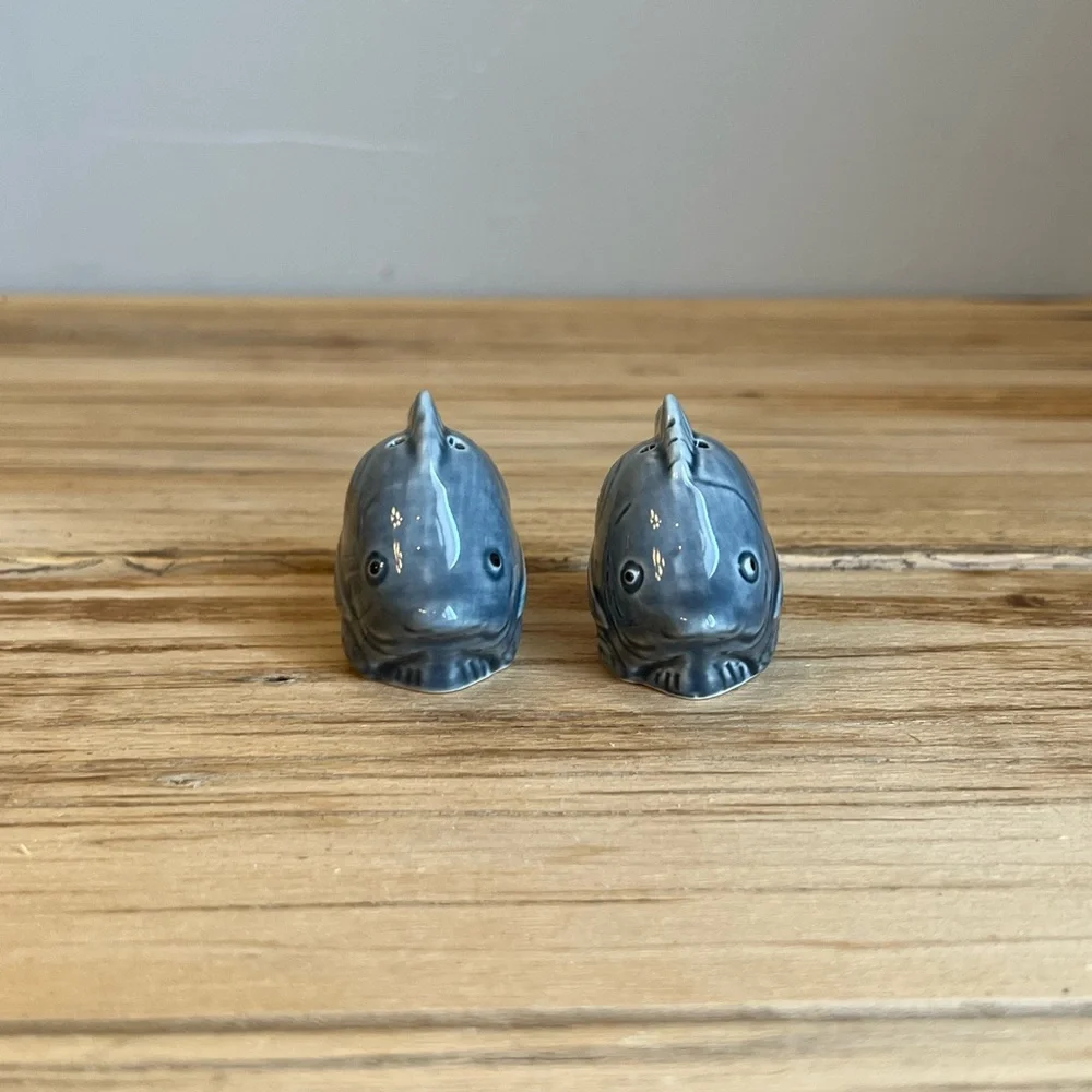 Ceramic Fish Salt And Pepper Shakers-NWOT